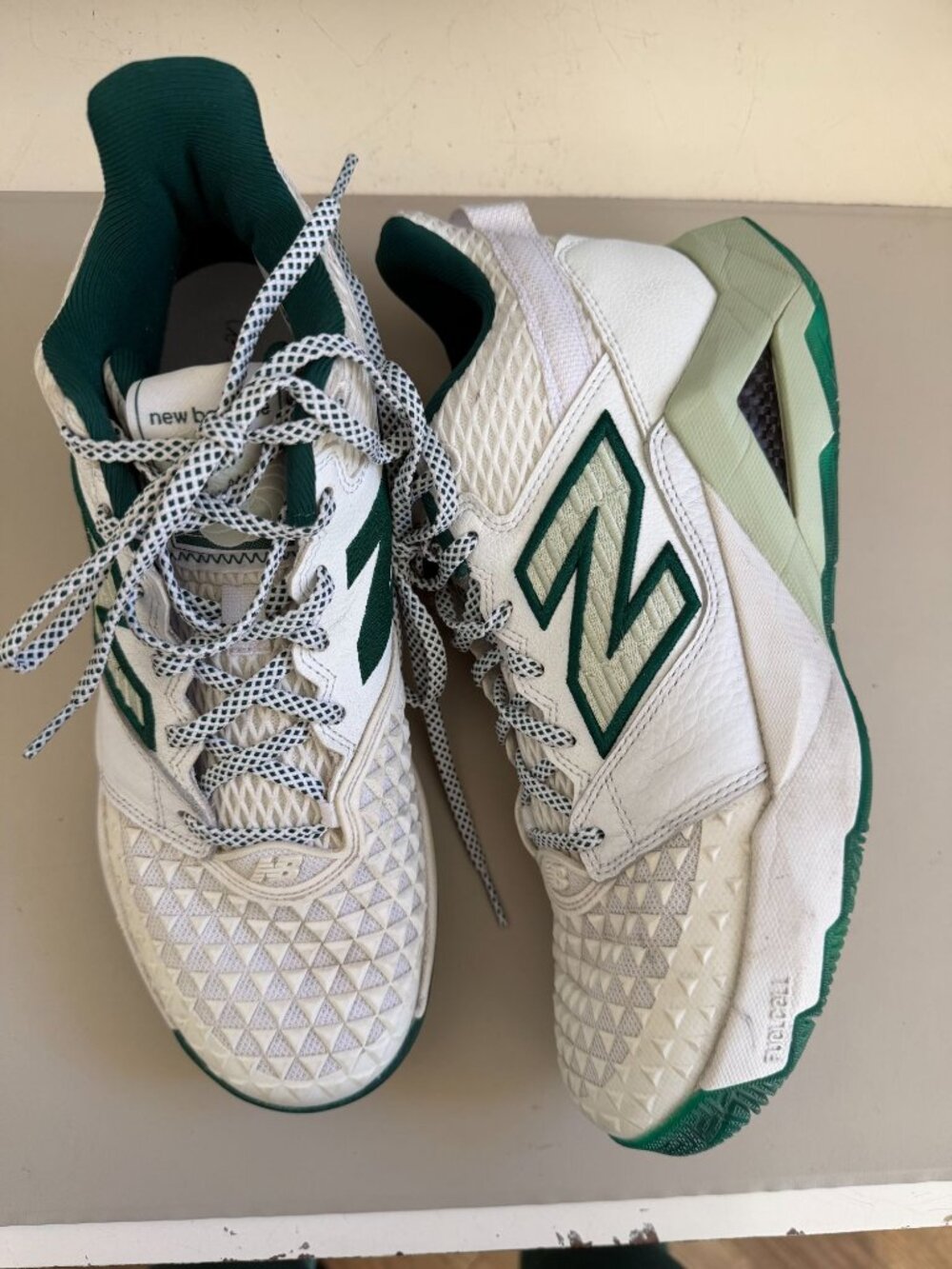 NEW BALANCE COCO GAUFF CG2 WHITE/MARSH GREEN AUSTRALIAN OPEN TENNIS SHOES WOMENS